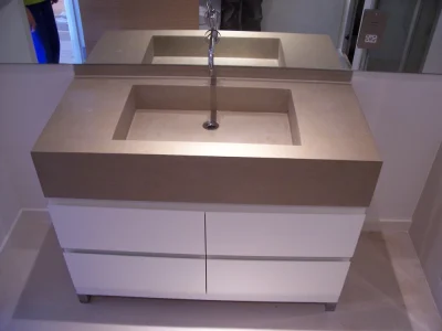 bespoke sink with cupboards underneath