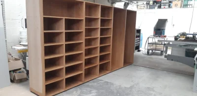 brown solid wardrobe during order processing
